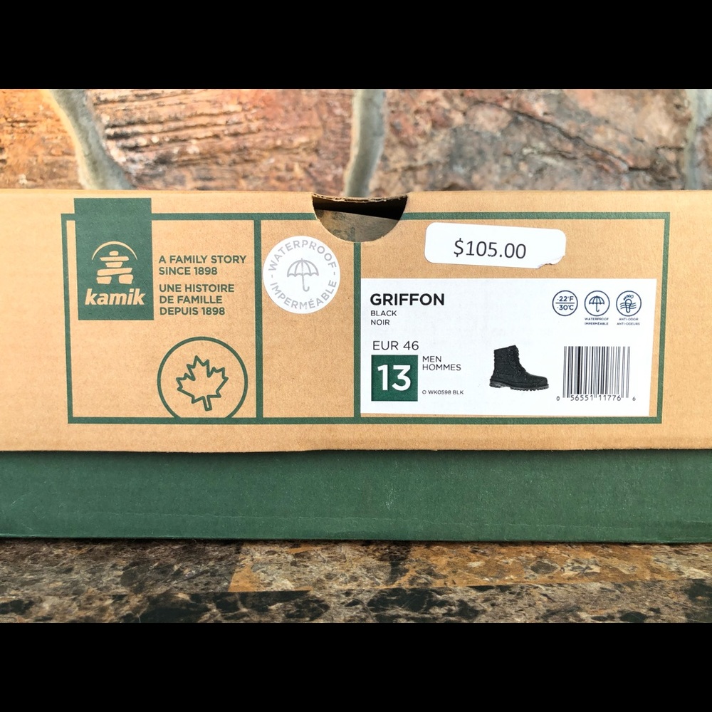 NEW Kamik Men's Griffon Winter Boots - Picture 12 of 16